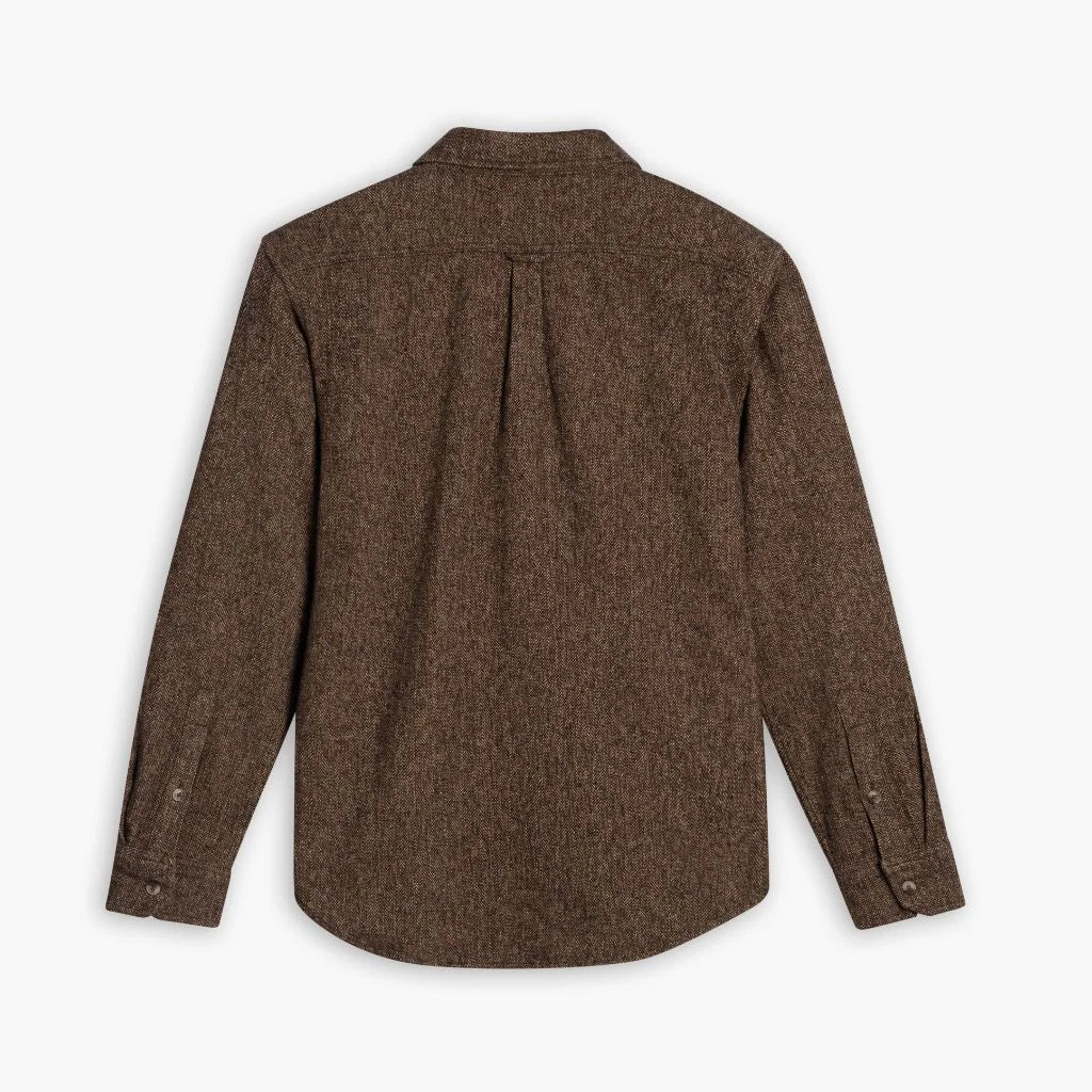 Summit Flannel Shirt | Brown Herringbone