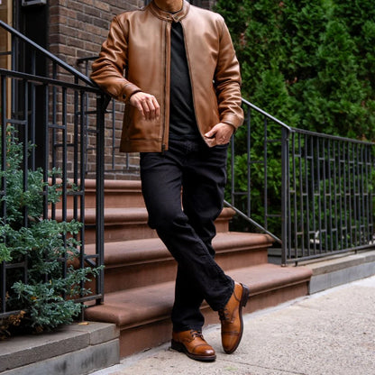 Racer Jacket | Toffee