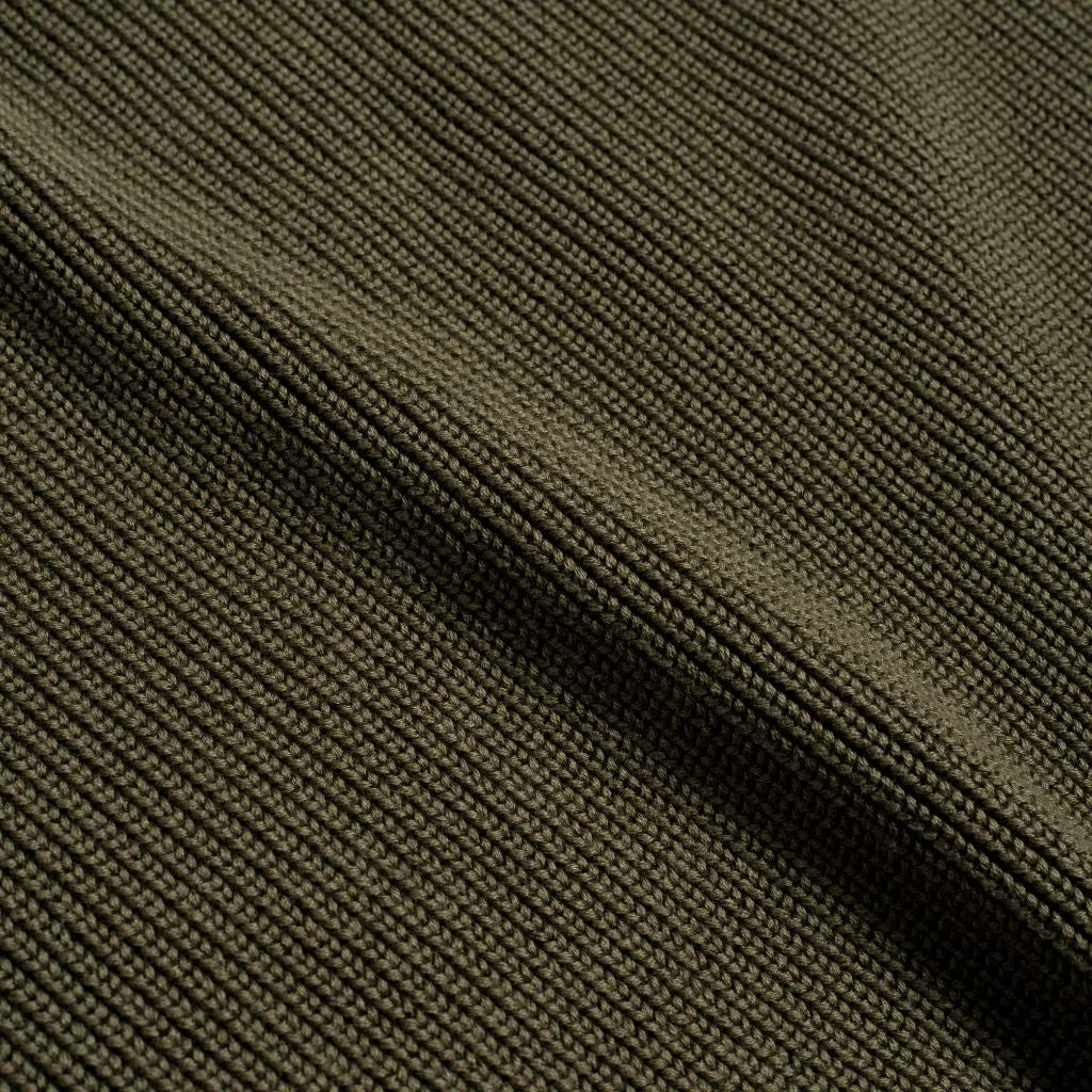 Ribbed Crewneck Sweater | Olive