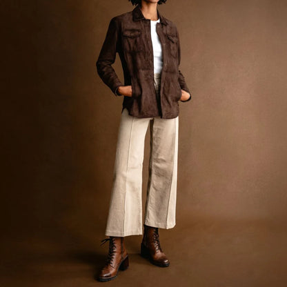 Dakota Shirt Jacket | Brown