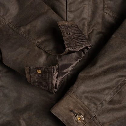 Waxed Canvas Field Jacket | Dark Olive