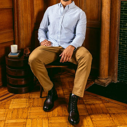 Oxford Shirt | White & Indigo
