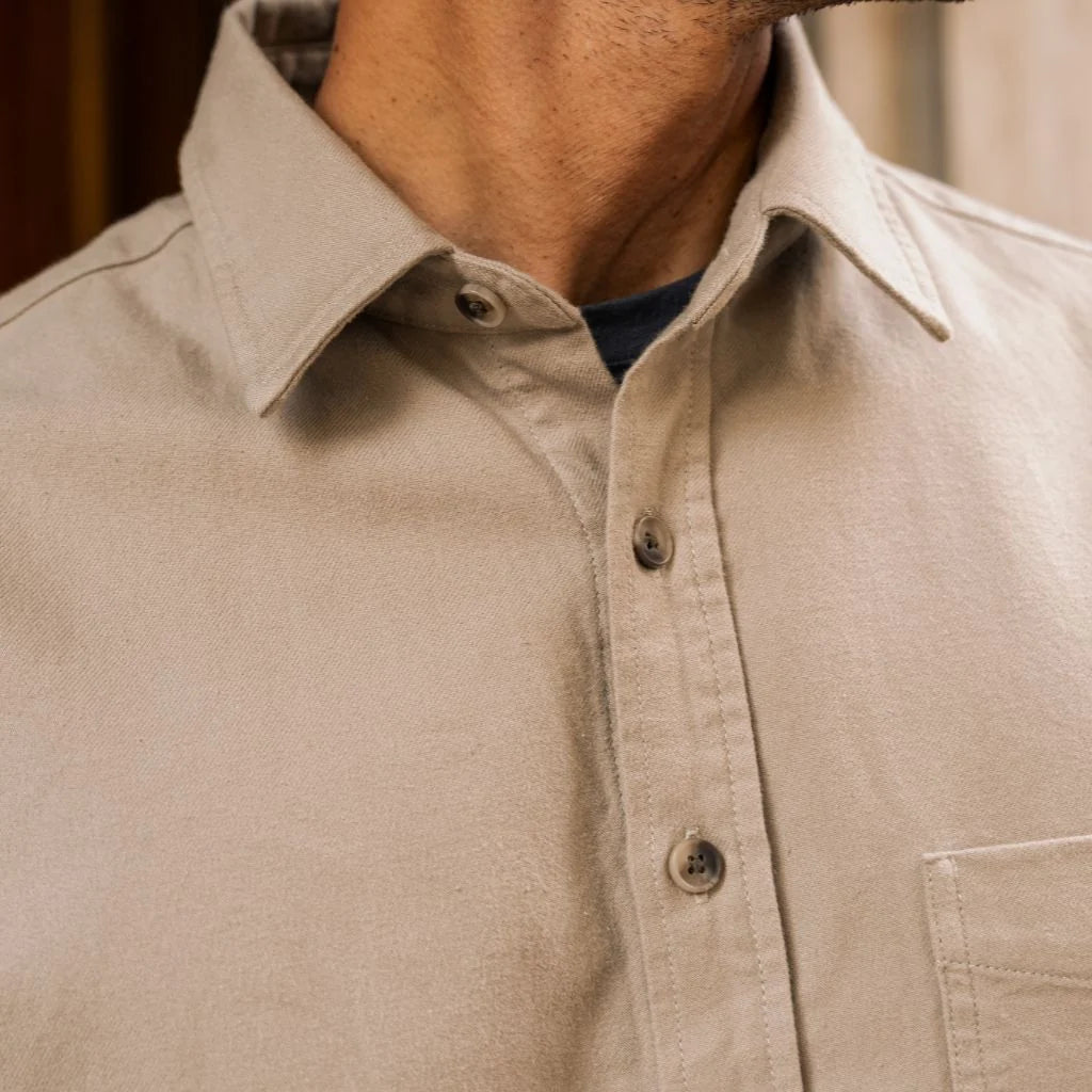 Solid Shirt | Taupe