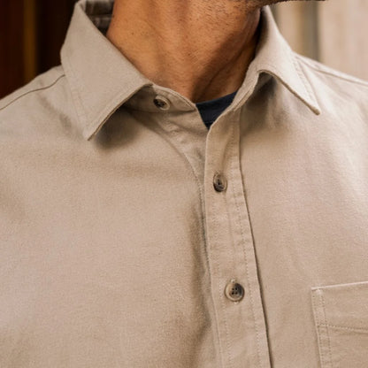 Solid Shirt | Taupe