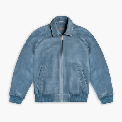 Major League Jacket | Blue Textured