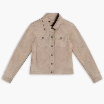 Suede Western Jacket | Taupe