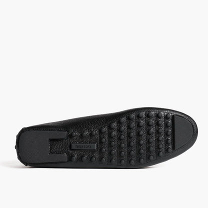 Driving Loafer | Black & Gold