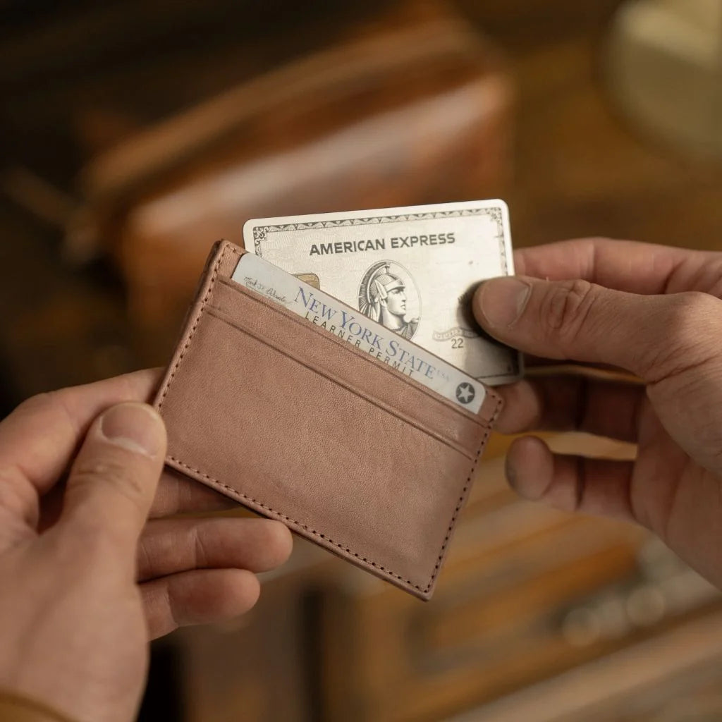 Leather Card Holder | Natural Vachetta