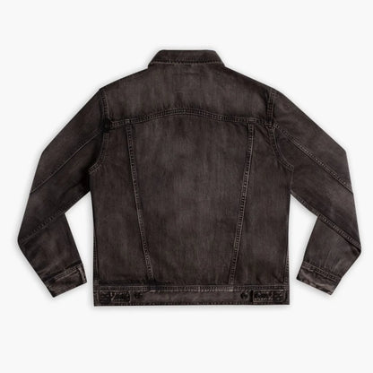 Denim Trucker Jacket | Faded Black