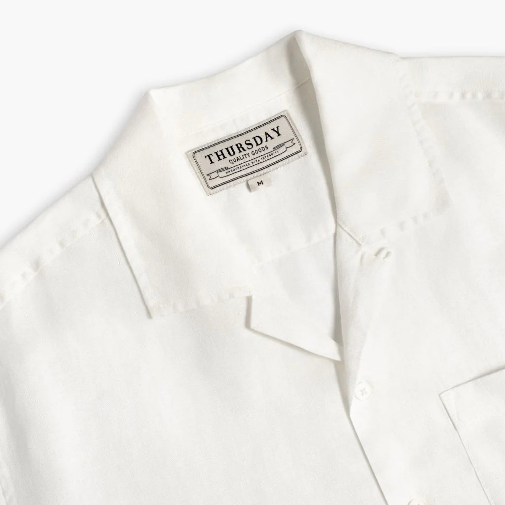 Linen Camp Shirt | White