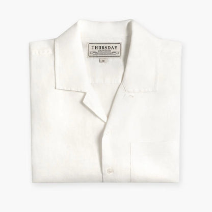Linen Camp Shirt | White