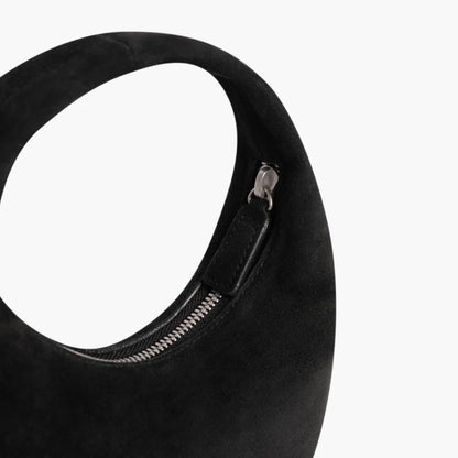 Mini Crescent | Black Suede