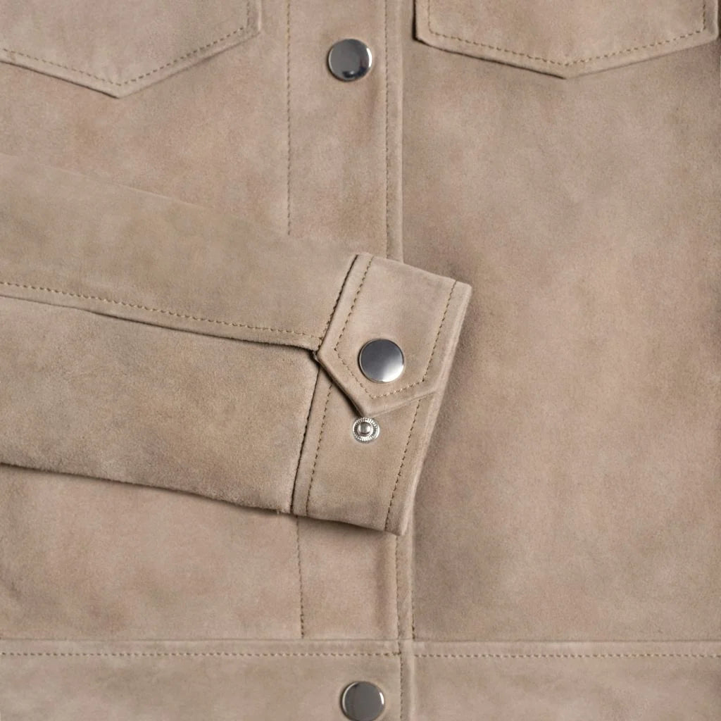 Suede Western Jacket | Taupe