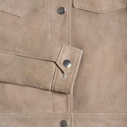 Suede Western Jacket | Taupe