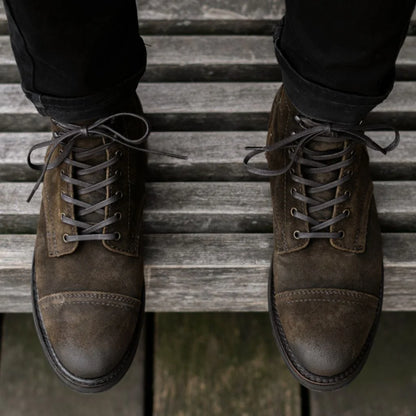 Captain | Dark Olive Suede